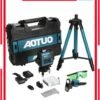 AOTUO 16 Line Laser Level 4x360° Self-Leveling Green Laser Level with Tripod, 4D Green Crosshairs for Construction and Picture Hanging, Laser Measuring Tool with 2 Rechargeable Batteries and Tool Bag…
