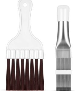 meayul Air Conditioning Cleaning Brush, Air Conditioner Fin Comb, Radiator Comb, Adjustable Activity Buckle Strong Cleaning Practical Portable Air Conditioner Brush Tool, Suitable for Coils, Refrigerators, Cars, Evaporators