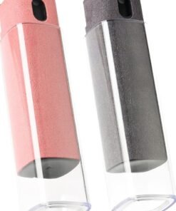 HALAMODO Touchscreen Screen Cleaner Kit 2 Pcs, Car Screen Cleaner Excluding liquids, Two in One Spray and Microfiber Cloth(Grey&Pink)