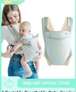 Bebiland Baby Carrier Newborn to Toddler with Pocket, 4-in-1 Easy to Wear Ergonomic Adjustable Breathable Carrier Slings, Perfect for Baby Infants up to 15kg Toddlers, Green