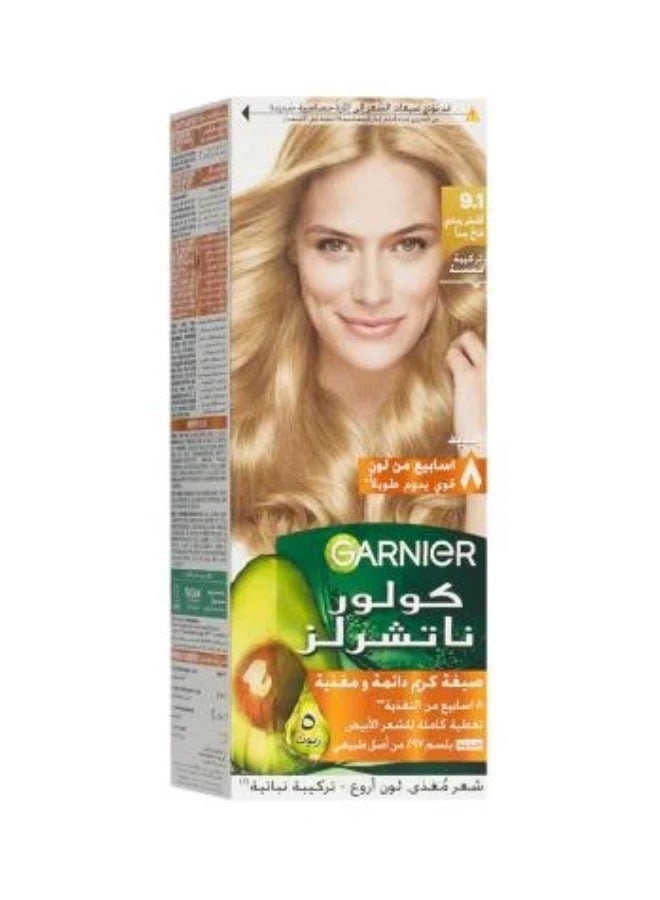 garnier Color Naturals Permament Hair Color Cream 9.1 Extra Light Ash Blonde
