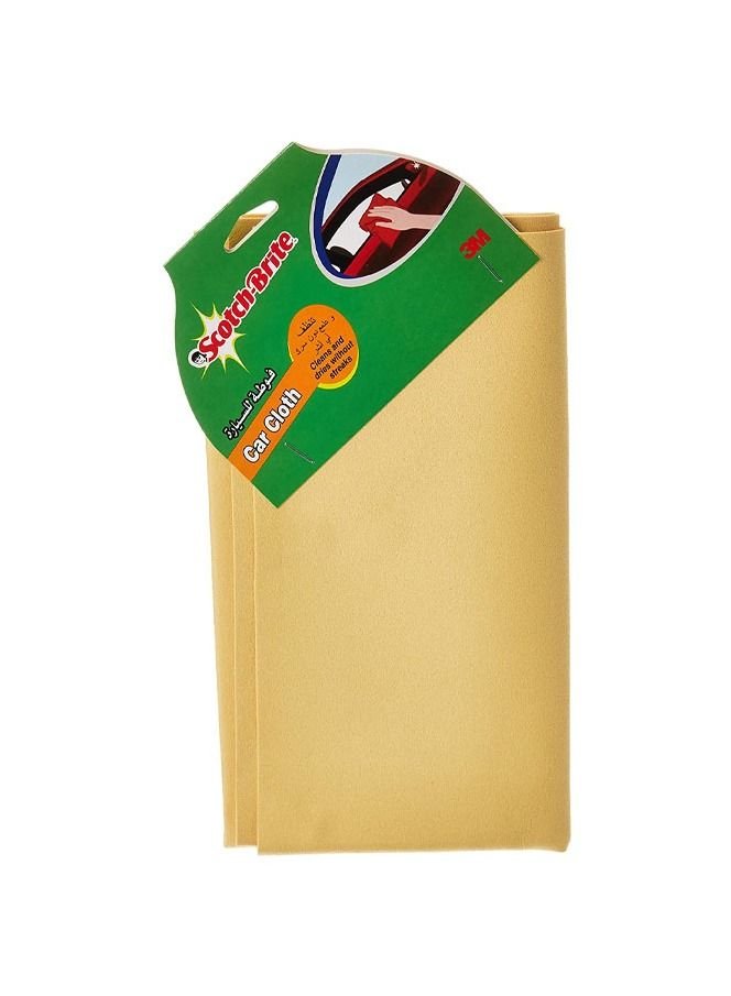Scotch Brite Car Cleaning Cloth - Clean and Dries without Streaks 50 x 45cm, Cream