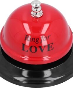 Acouto Restaurant Call Bell, Different Smile Call with Anti-Slip Base Manual Meeting Bar Service for Dinner School Hotel (red)