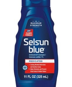 Selsun blue Medicated Antidandruff Shampoo, Maximum Strength Scalp Treatment With Selenium Sulfide, 11 fl. oz.
