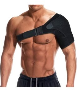 Shoulder Brace, Support and Compression Sleeve for Torn Rotator Cuff, Dislocated Shoulder, Pain Relief, Adjustable Fits Brace Immobilizer Strap