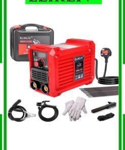 ELIKLIV 250Amp MMA Mini Stick Welder, Portable IGBT Hot Start Inverter Welder with 3.6lbs Ultra Light Weight with Electrode Holder,Earth Clamp,Mask,Brush,Welding Rods,Gloves