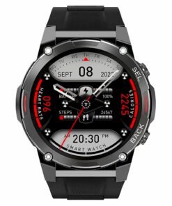 ArmFit Dream Smartwatch For Men With AMOLED Always On Display Bluetooth Calling Waterproof Fitness Watches For Android iOS Black
