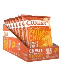 Quest Nutrition Tortilla Style Protein Chips - Nacho Cheese - (Pack of 8)