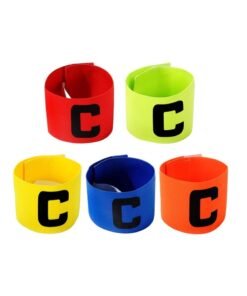 SOLARAE Captain Armband Multicolor Football Captain Armband Sports Hockey Rugby Netball Player Adjustable Bands Captain Armband Retractable Elasticated Armbands for Adult Youth 5 PCS