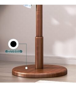 Arabest Wooden Coat Rack Free Standing Coat Stand With 8 Hooks Sturdy Kids Coat Tree Easy To Assemble For Entryway Home Office Jackets Hat Purse