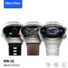 Haino Teko Smart Watch 4 Pro RW-32 with AMOLED Curved Glass Screen - Real AMOLED Round Display, Fitness Tracker, Heart Rate Monitor, Waterproof, Long Battery Life, Stylish Design for Men and Women - Ideal for Everyday Use – Sleek, Durable, and Packed with Features for Health Monitoring, Notifications, and Personal Style.