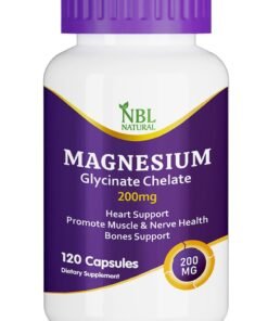 NBL Natural Magnesium Glycinate Chelate 200mg 120 Capsules 120 Capsules (200mg)