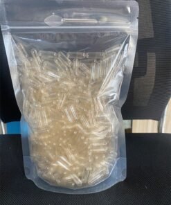 500 Count Empty Capsules Vegetarian Size 00 with Spoon Clear Fillable Veggie Pill Capsules 00 for Making Your Own Supplements