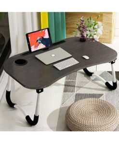 Foldable Laptop Table Dark Brown Dark Brown 60 x 40 x 26cm - Image 3
