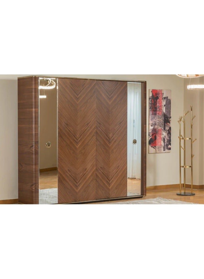 MK Kabbani Furniture Brown 6 Doors wardrobe
