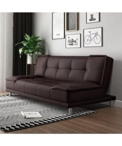Ripple FURNITURE Uae Homes Fabric Sofa Bed for Living Rooms, Apartments, Offices, 185 cm (Brown)