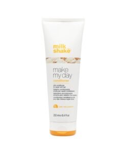Milk Shake Make My Day Conditioner with Milk Proteins, Apple & Sunflower Extracts – Daily Hydrating & Nourishing Conditioner for Normal, Dry, Frizzy or Treated Hair – Soft, Shiny, Manageable Hair, Paraben-Free, 250ml