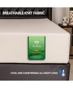 EASELIVING Gel Memory Foam Mattress 90 x 190 x 25 cm | Cooling Gel Plush Mattress with Breathable Zipper Cover | High-Density Adaptive Foam Base | Tight Top Spring-Free Design - Image 3