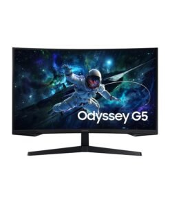 Samsung 32" Inch Odyssey G5 G55C (2560x1440) QHD, VA Panel Technology With Response Time 1ms, Refresh Rate 165Hz & AMD FreeSync  | Curved Gaming Monitor Black