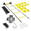 HOMESTAR Speed Agility Training Kit, Agility Ladder Football Ladder with 12 Rungs, with 12 Cones and 4 Stakes, Training Kit for Football, Basketball, Baseball, Hockey
