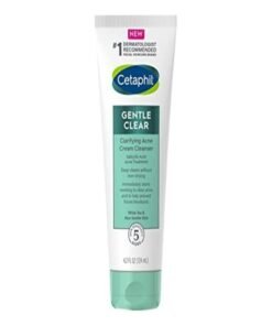Cetaphil Gentle Clear Clarifying Acne Cream Cleanser Face Wash 124ml