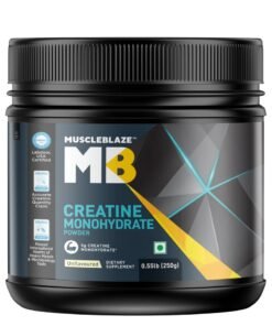MUSCLEBLAZE Creatine Monohydrate (Unflavoured, 0.55lbs / 250g) | Labdoor USA Certified Creatine