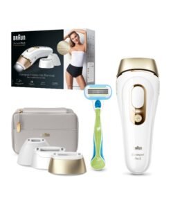 BRAUN Silk·Expert Pro 5, Pl5257 Women’S Ipl, At-Home Permanent Visible Hair Removal White/Gold