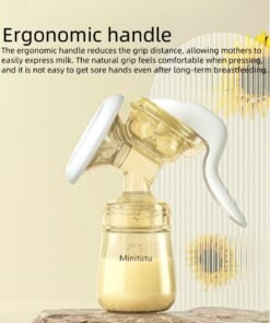 Minitutu Manual breastfeeding breast pump small portable nano antibacterial milk collector multifunctional milk bottle massage lactation