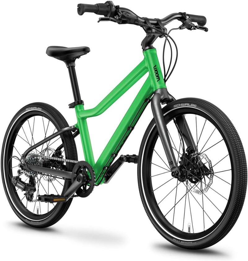 Woom EXPLORE 4 Kids' Mountain Bike | 20-Inch Wheel Lightweight All-Terrain Bicycle | 7-Speed Shimano Disc Brakes