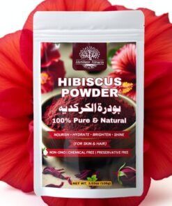 Heritage Xtracts Pure Hibiscus Powder 100gm | Natural Hair Growth, Skin Rejuvenation & Anti-Aging | For Hair, Skin & Face Care