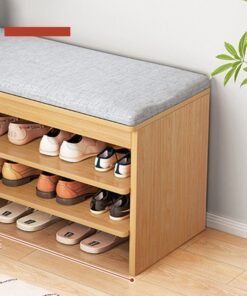 keke 3 Tier Multifunctional Shoe Storage Rack With Seat