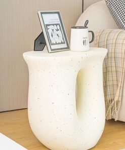 Raffine Multifunction Modern Unique Design Solid and Sturdy Side Table Living Room Coffee Table Smooth Polished End Table Home Office Furniture 42x28x45 cm (Fully Assembled)