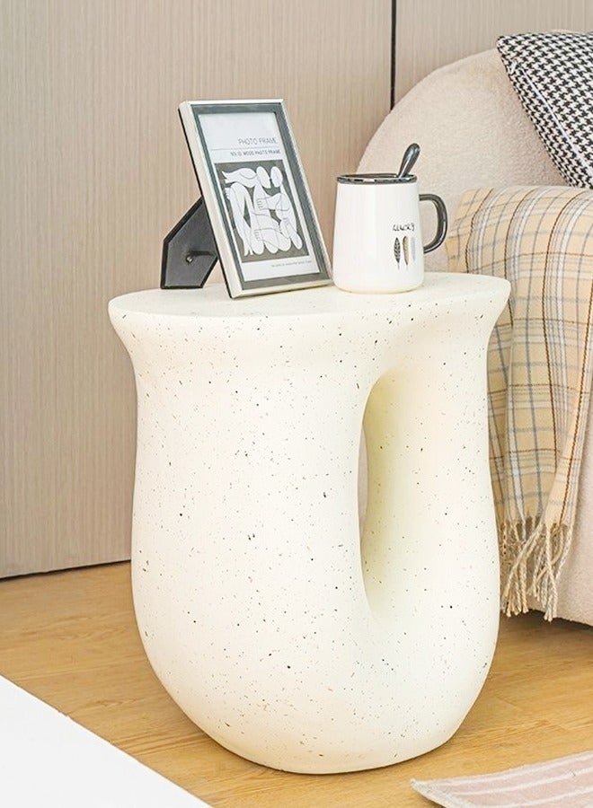 Raffine Multifunction Modern Unique Design Solid and Sturdy Side Table Living Room Coffee Table Smooth Polished End Table Home Office Furniture 42x28x45 cm (Fully Assembled)