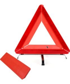 HERIOS Car Warning Reflective Triangle With Case, Red