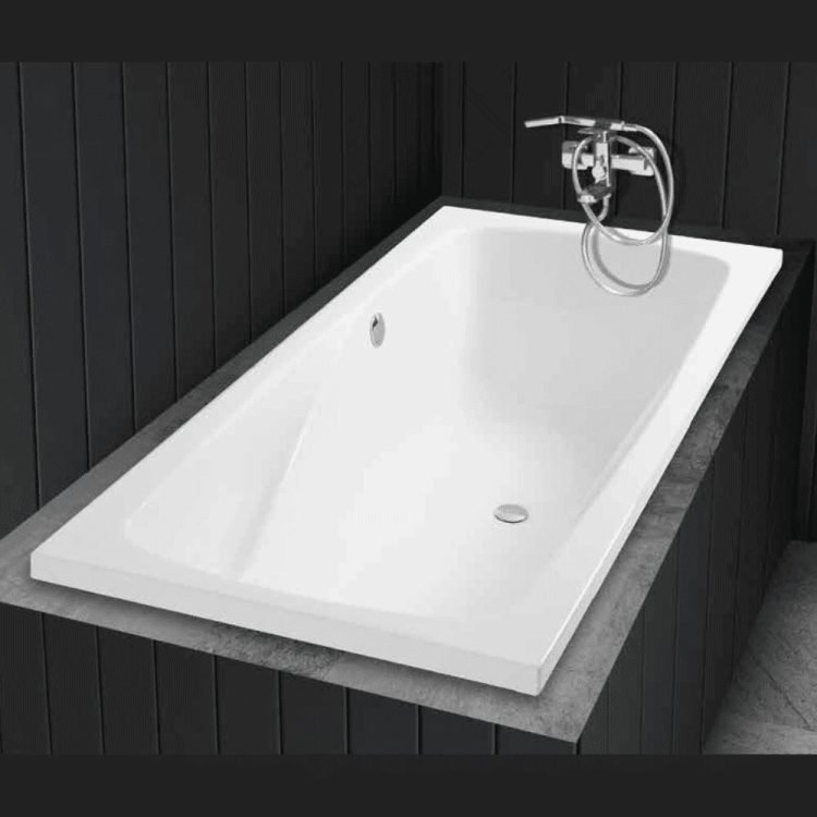Crus inset acrylic bathtub rectangular 180×80