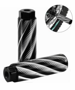 GROIC 1 Pairs Bike Pedals Axle Foot Rest Pegs Anti-Slip Rear Feet Pedals for BMX Mountain Bike Bicycle Cycling,Aluminum Alloy Bicycle Rear Pedals,Bicycle Accessories