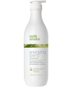 Milk Shake Energizing Blend Shampoo – Rosemary, Sage & Essential Oils for Fine, Thinning & Fragile Hair – Gentle Cleanser with Panthenol for Scalp Stimulation, Density, Strength & Refreshing Feel, 1 Ltr