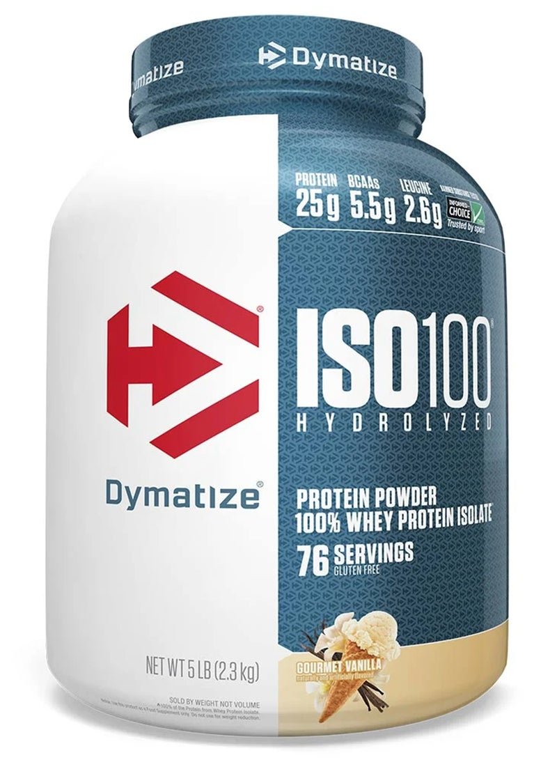 Dymatize Iso100 Gourmet Vanilla 5Lb