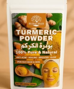 Heritage Xtracts Kasturi Turmeric Powder 100g – 100% Pure & Natural – For Face Mask, Skin Brightening, Anti-Acne & Glow