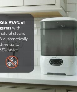 Alternative view of Baby Brezza Bottle Sterilizer and Dryer Advanced – Electric Steam Sterilization Machine Universal Sterilizing for All Bottles: Plastic + Glass Pacifiers Breast Pump Parts - HEPA Filtration-White