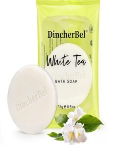 DincherBel 200 Pack 0.5oz Travel Soap, Mini Round Cleansing Bars Soap Bulk Travel Size, Individually Wrapped Toiletries Amenities for Hotel, Airbnb, Shelter, Camping and Traveling
