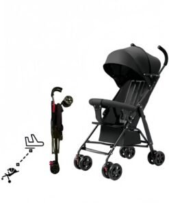 GGEROU Ultra Lightweight Travel Stroller Foldable Pram Infant Stroller 3.6kg Cabin Pram Umbrella Stroller