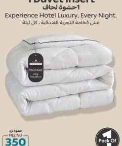 Donetella Comforter Duvet Insert – Size 220x240 cm – All Season Quilt with 350 GSM Soft Luxury Down Alternative Filling – Diamond Quilted for King Bed