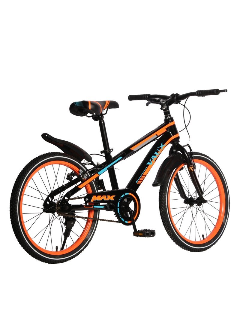 Vaux Max Kids Road Bike || 24 Inch Wheel Size || For Boys Girls|| Adjustable Seat || 24 Inch Side Stand - Orange - Image 3