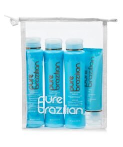PURE BRAZILIAN - 4 Piece Essential Travel Size Kit: Anti-Frizz Shampoo, Conditioner, Serum & Masque