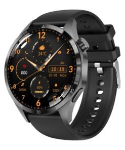 AROAQ GT 4 Pro Smart Watch, 300mah Large Capacity Battery Bluetooth Wireless Charging Smart Watch, IP68 Waterproof 1.53" Large Display Smart Business Watch With Heart Rate Blood Pressure Monitor, (Black)