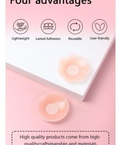 TAYYIB NOOR 6 Piars Silicone Breast Covers Reusable Ultra Thin Breast Shields Breast Care, Round Shape