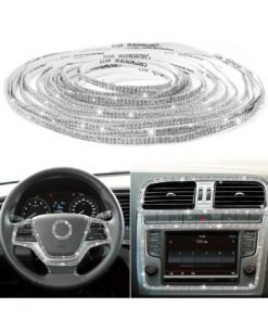 5 Meters Car Water Drill Decoration Stickers – Sparkling DIY Adhesive Stickers, Ideal for Cars, Clothes, Shoes, Crafts, and Personalizing Accessories