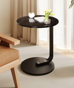 Alternative view of XiuWoo Round Sturdy Nordic Style Coffee Table Sofa Side Table End Table For Living Room 40*40*60cm