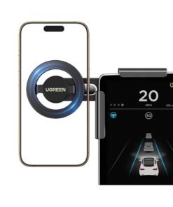 Ugreen Tesla Car Phone Holder MagSafe for iPhone 16 Pro Max, Tesla Model 3 Accessories 2024, Tesla Model Y Accessories, 360 Rotate, Screen-Friendly, Magnetic, Magsafe Car Mount, All Phone, 14/15,etc